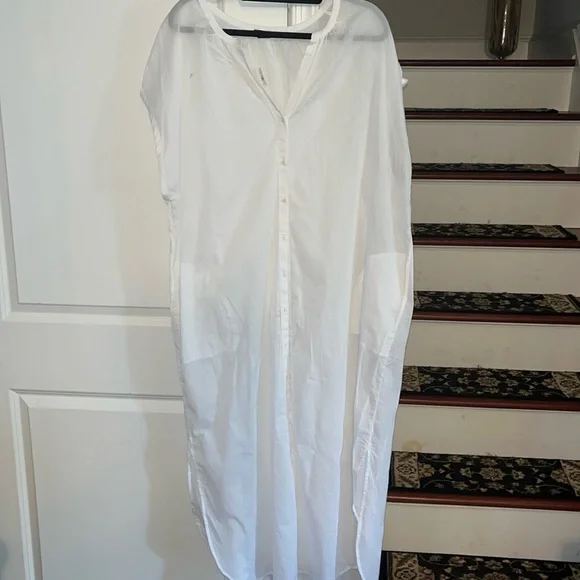 GAP Dresses Gap Cotton Poplin Midi Shirt Dress Poshmark